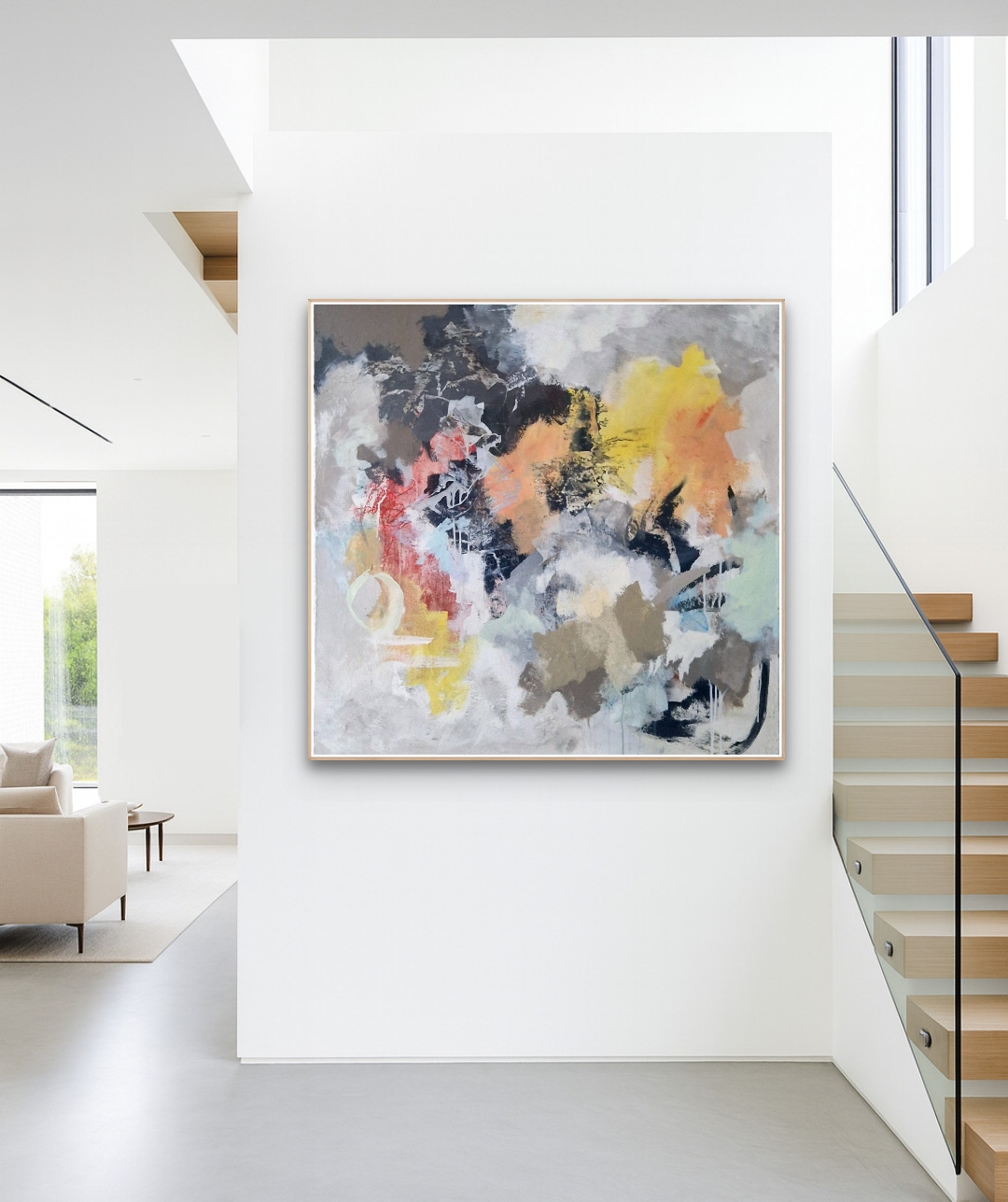 80x80cm akryl på lerret 
